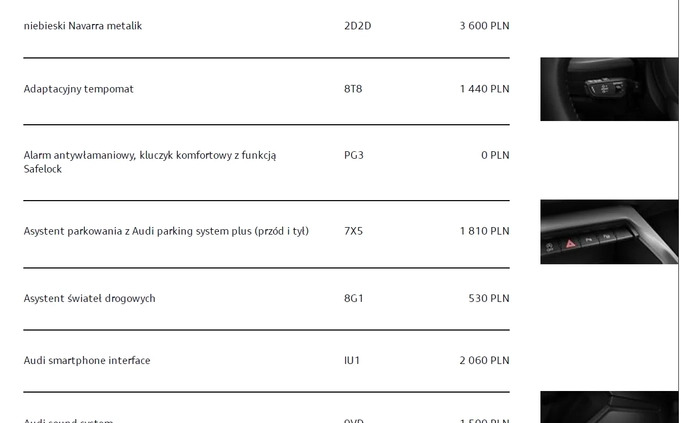 Audi A3 cena 137514 przebieg: 19452, rok produkcji 2023 z Piła małe 232